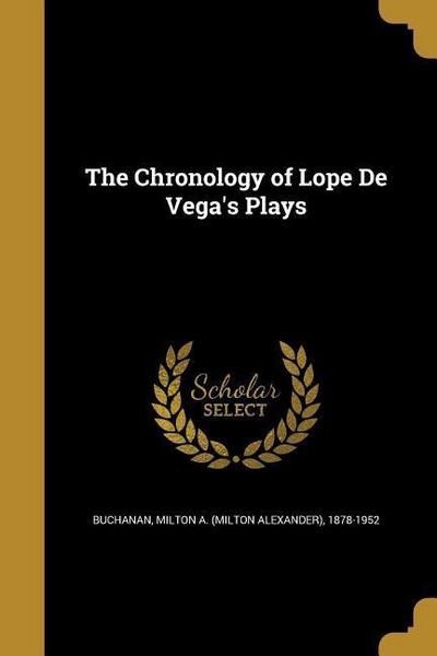 CHRONOLOGY OF LOPE DE VEGAS PL
