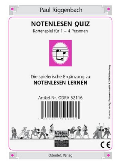 Notenlesen Quiz (Kartenspiel)