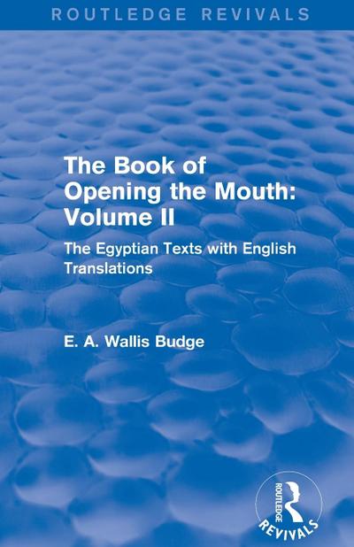 The Book of the Opening of the Mouth