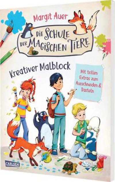 Die Schule der magischen Tiere Beschäftigung: Kreativer Malblock