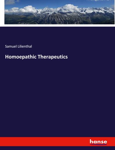 Homoepathic Therapeutics