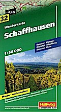 Schaffhausen Wanderkarte Nr. 32, 1:50 000: Randen, Klettgau, Rheinfall, Buchberg, Stein am Rhein (Hallwag Wanderkarten, Band 32)
