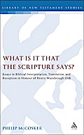 What is it that the Scripture Says?