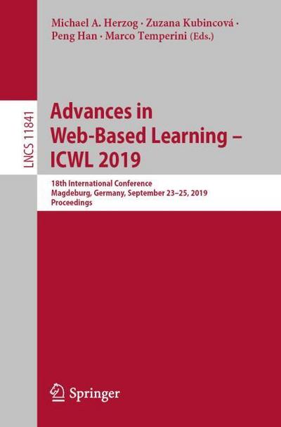 Advances in Web-Based Learning - ICWL 2019