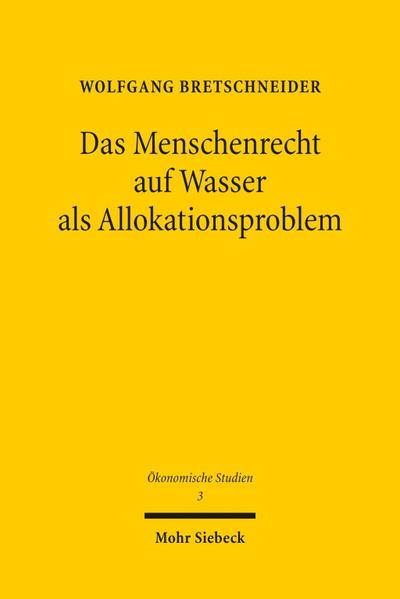 Das Menschenrecht auf Wasser als Allokationsproblem