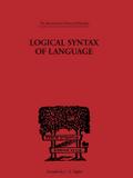Logical Syntax of Language