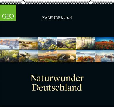GEO - Naturwunder Deutschland 2026 - Wandkalender 60x55 cm, Naturfotografie-Kalender mit 12 Monatsblättern für Landschafts- & Deutschland-Liebhaber