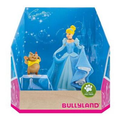 Bullyland 13438 - Spielfigurenset, Walt Disney Cinderella - Cinderella und Karli, liebevoll handbemalte Figuren, PVC-frei, tolles Geschenk für Jungen und Mädchen zum fantasievollen Spielen