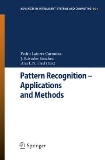 Pattern Recognition - Applications and Methods