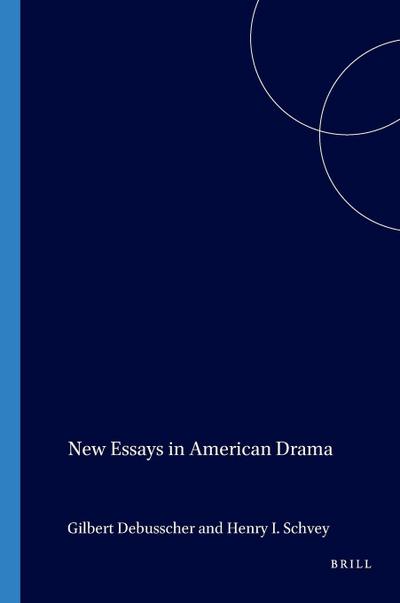 New Essays in American Drama
