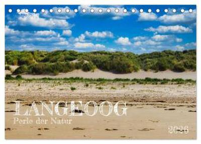 Langeoog - Perle der Natur (Tischkalender 2026 DIN A5 quer), CALVENDO Monatskalender