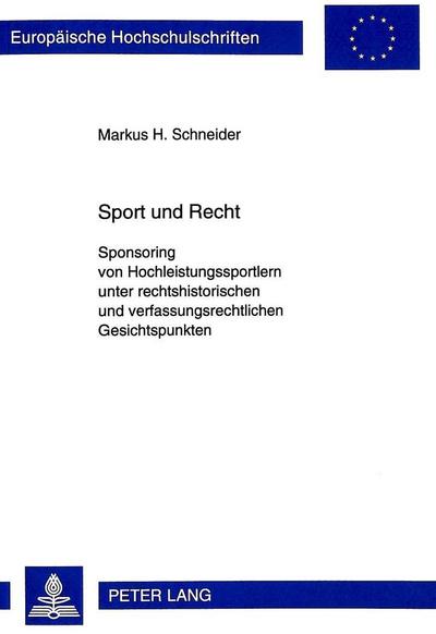 Schneider, M: Sport und Recht