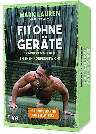 Fit ohne Geräte - Kartenset, 100 Übungskarten mit Begleitbuch