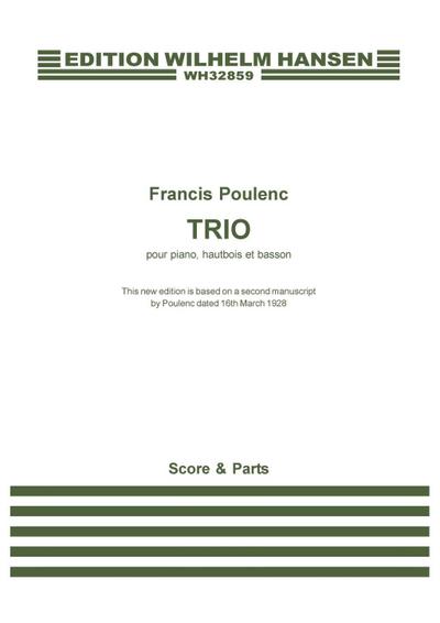 Poulenc, F: Trio for Piano, Oboe and Bassoon