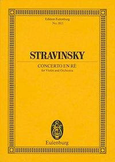 Concerto en ré - Igor Strawinsky