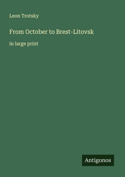 From October to Brest-Litovsk