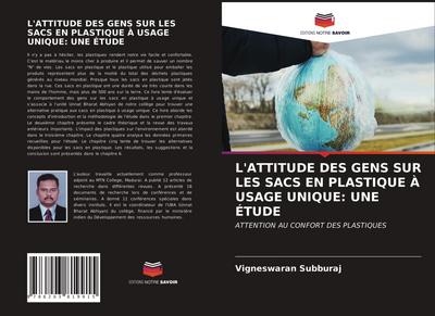 L’ATTITUDE DES GENS SUR LES SACS EN PLASTIQUE À USAGE UNIQUE: UNE ÉTUDE