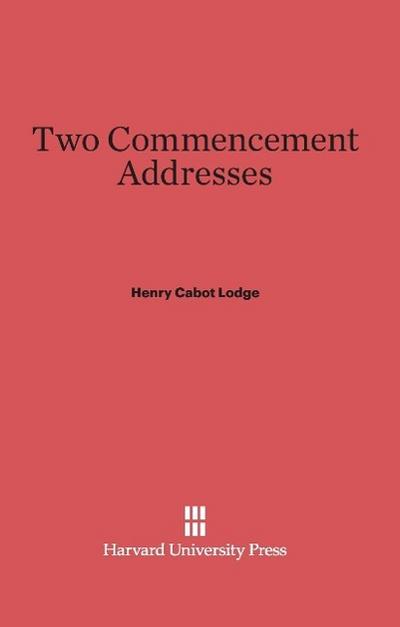 Two Commencement Addresses