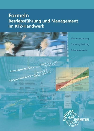 Formeln Betriebsführung und Management im KFZ-Handwerk