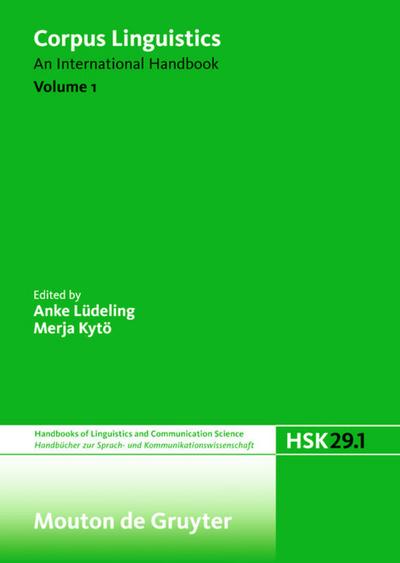 Corpus Linguistics. Volume 1 