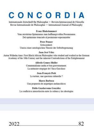 Concordia - Internationale Zeitschrift für Philosophie 82