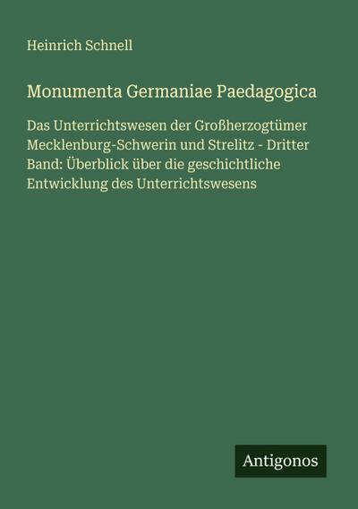 Monumenta Germaniae Paedagogica