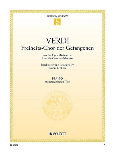 Freiheits-Chor der Gefangenenfür Klavier (mit Text)