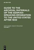 Guide to the Archival Materials of the German-spea