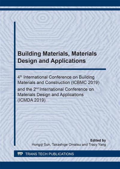 Building Materials, Materials Design and Applications
