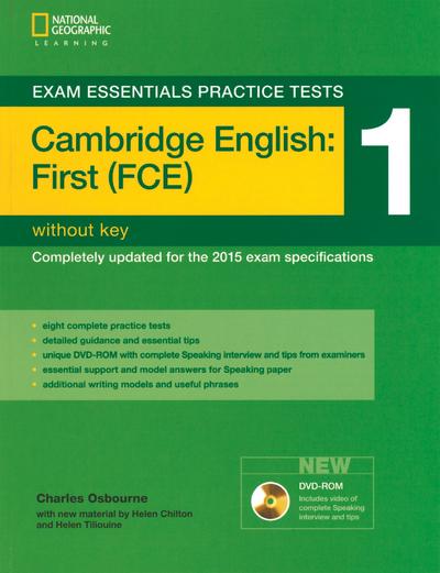 Exam Essentials: Cambridge First Practice Tests 1 W/O Key + DVD-ROM
