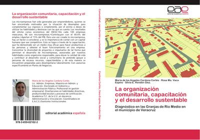 La organización comunitaria, capacitación y el desarrollo sustentable