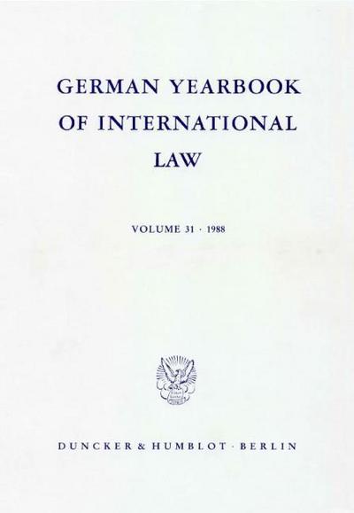 German Yearbook of International Law - Jahrbuch für Internationales Recht.