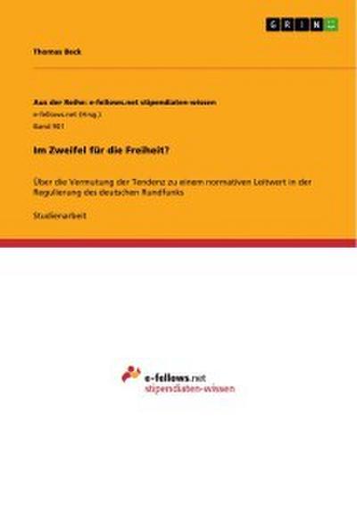 Im Zweifel für die Freiheit?