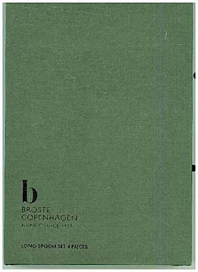 broste Copenhagen - Löffel Lang - `Hune` Ss - Titan - Farbe: Espresso - 4 er Set