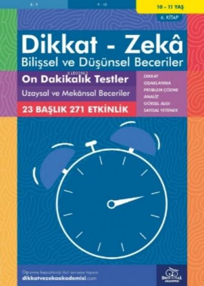 10-11 Yas Dikkat - Zeka - Bilissel ve Düsünsel Beceriler - 6. Kitap