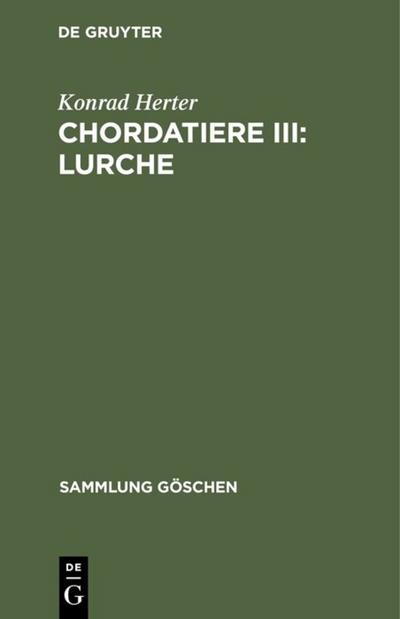 Chordatiere III: Lurche