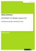 Zu Voltaires ’Le Monde comme il va’