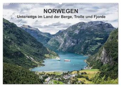 Norwegen - Unterwegs im Land der Berge, Trolle und Fjorde (Wandkalender 2026 DIN A2 quer), CALVENDO Monatskalender