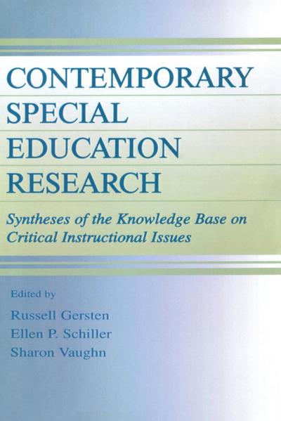 Contemporary Special Education Research