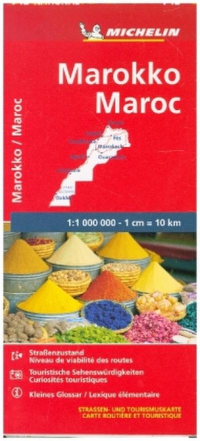 Michelin Nationalkarte Marokko 1 : 1.000 000
