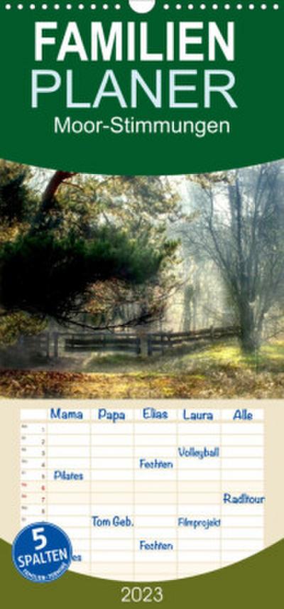 Familienplaner Moor-Stimmungen (Wandkalender 2023 , 21 cm x 45 cm, hoch)