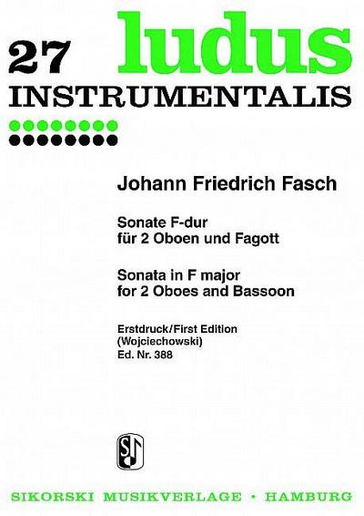 Sonate F-Dur für 2 Oboen und Fagott