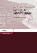 Zur Situation der Geisteswissenschaften in Forschung und Lehre