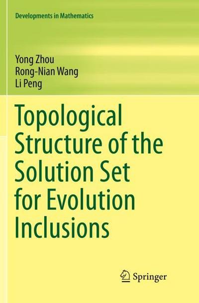 Topological Structure of the Solution Set for Evolution Inclusions