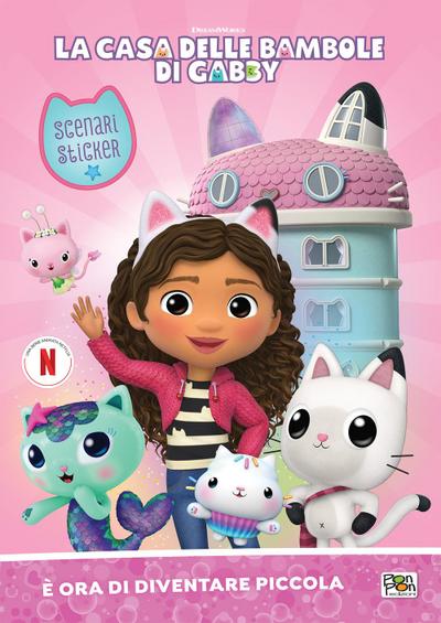 È ora di diventare piccola. La casa delle bambole di Gabby. Scenari sticker