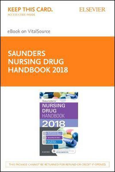 Saunders Nursing Drug Handbook 2018 - Elsevier eBook on Vitalsource (Retail Access Card)