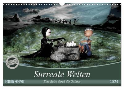 Surreale Welten (Wandkalender 2024 DIN A3 quer), CALVENDO Monatskalender