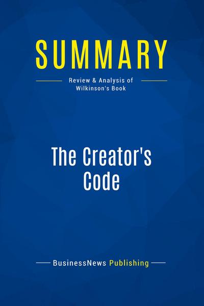 Summary: The Creator’s Code