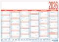 Arbeitstagekalender kaschiert A4 2026 von  | Kalender