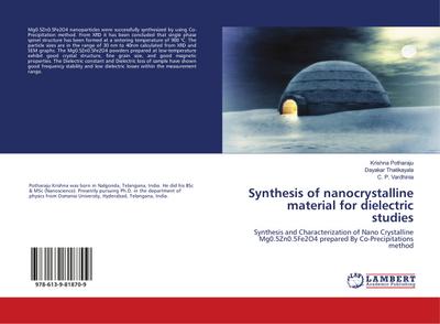 Synthesis of nanocrystalline material for dielectric studies